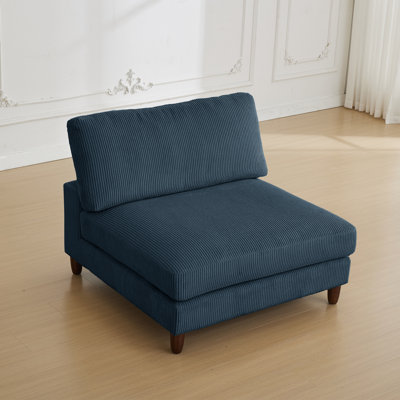 Double Upholstered Armless Chair by Mercer41