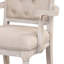 Ensemble de 2 fauteuils capitonnés à dossier
