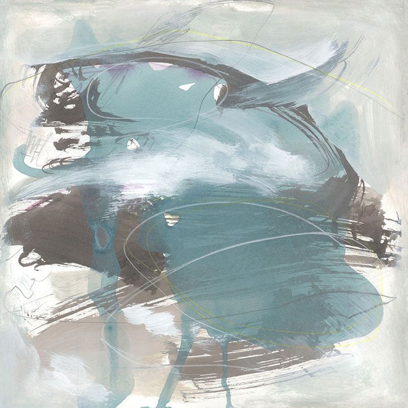 Flow Of Wind III Painting by Bella Lane, Image Brush Gel, 47" H x 47" W x 1.5" D