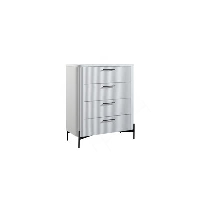 4 Drawer Chest - White