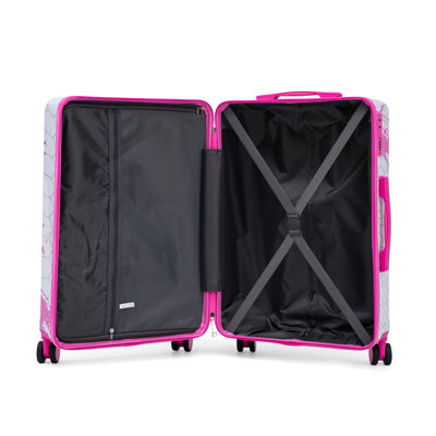 28-Inch Polycarbonate Hard Shell Spinner Luggage - Pink