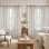 Rideaux semi-transparents avec passe-tringle Farmhouse