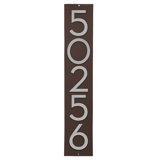 Floating Modern 4" Number Vertical Address Plaque (5 Digits)