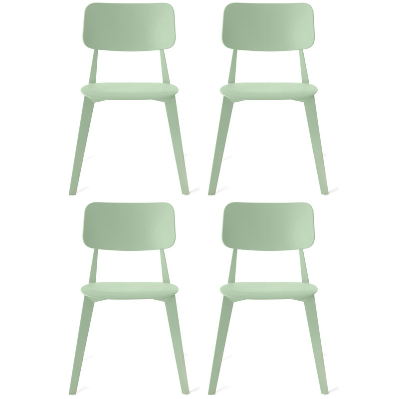 Stellar Stacking Side Chair, Mint Green