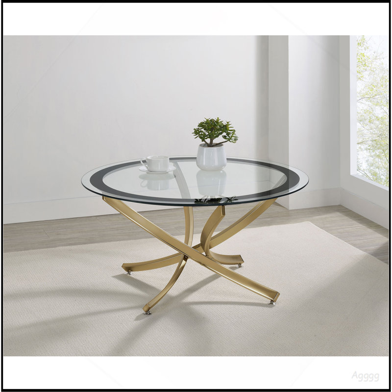 Table basse Connors, Laiton brossé