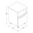 16'' Wide 1 -Drawer Mobile File Cabinet