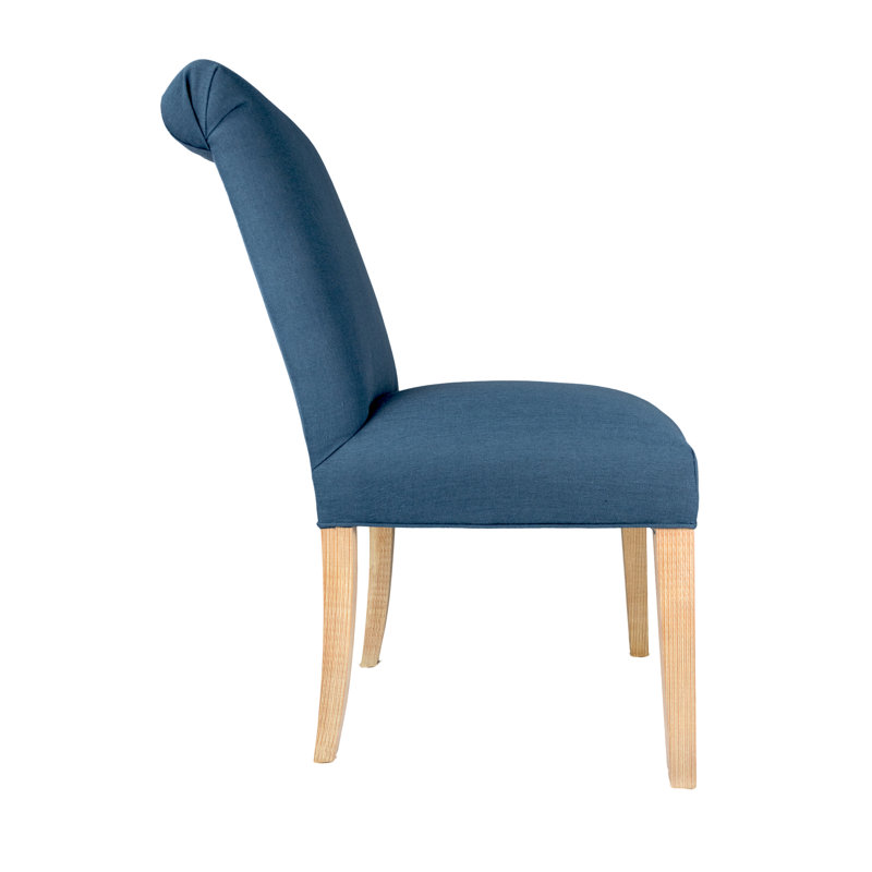 19'' H Upholstered Dining Chair, Denim