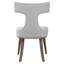 Belinda Upholstered Wing Back Side Chair in Off White