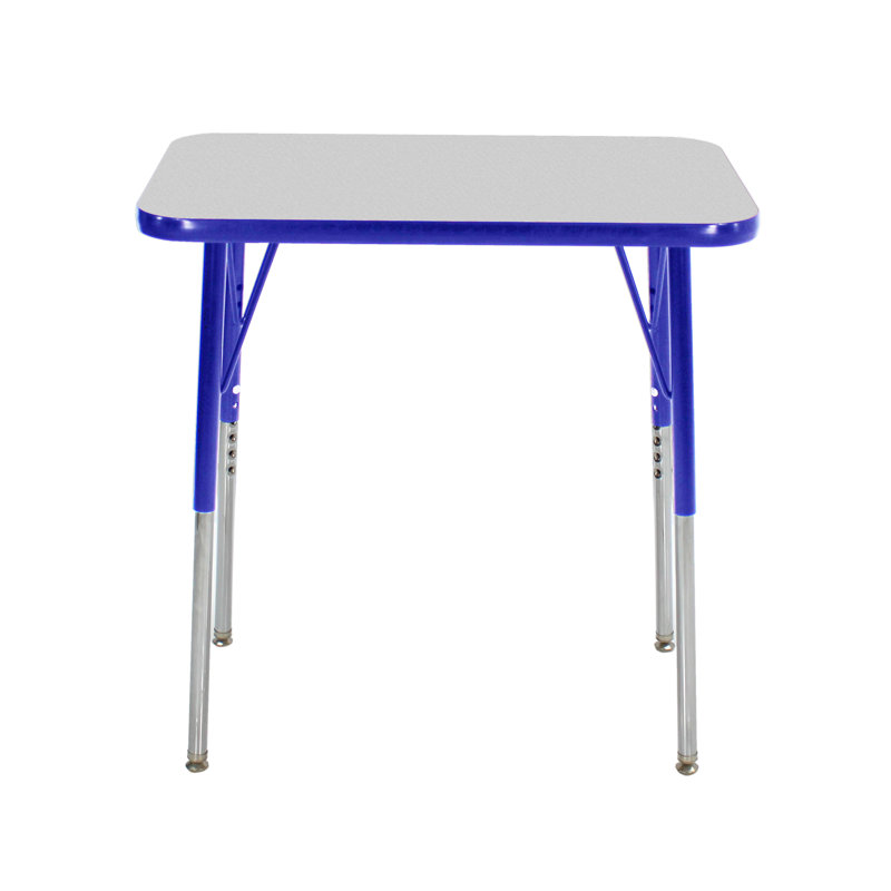 Ensemble de table et chaises rectangulaires à hauteur réglable T-Mould, Gris te bleu
