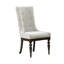 Chaise d'appoint rembourrée et capitonnée Tawona