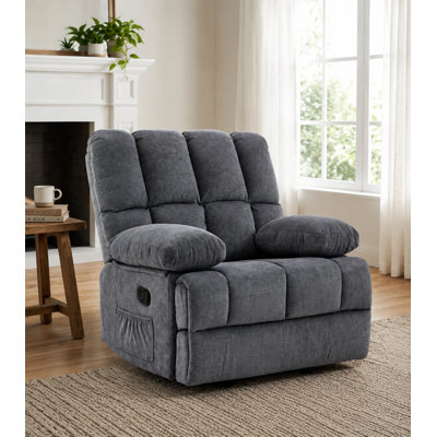 Batholo Manual Glider Upholstered Recliner