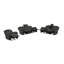 Causeuse double inclinable avec console, gris foncé-142373751