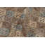 Vintage Distressed Runner Rug, Polychrome Diamond Geometric Pattern - Rug & Kilim