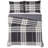 Ensemble de housse de couette en coton noir standard 3 pièces-61202102