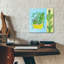 «Cacti Garden 4 No Birds And Butterflies» par Farida Zaman, art mural en verre acrylique, 12 po x 12 po