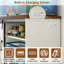 Farmhouse Aquarium Stand With Sliding Barn Door, Fish Tank Cabinet With Adjustable Shelves & Built-In Power Outlets-1192966755