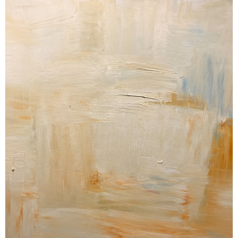 White And Orange Painting
