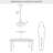 1-Lamp Amber Glass Dimmable Pendant Light