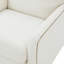 Fauteuil d'appoint pivotant avec garniture cloutée Tolland-1261381316