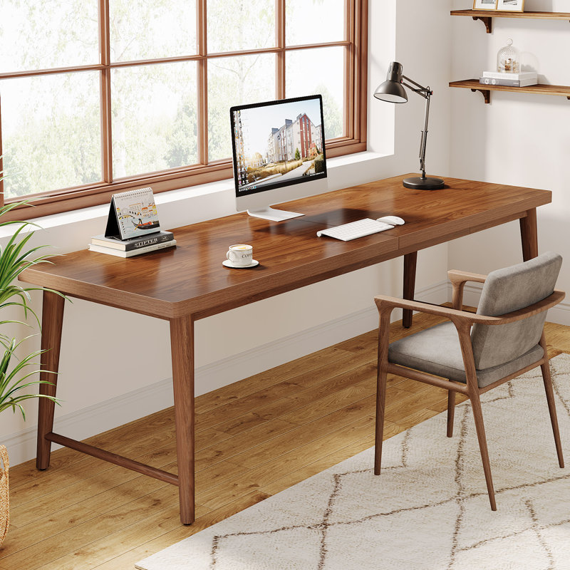 78.7" Extra Long Desk, Large 2-Person Computer Desk Writing Desk