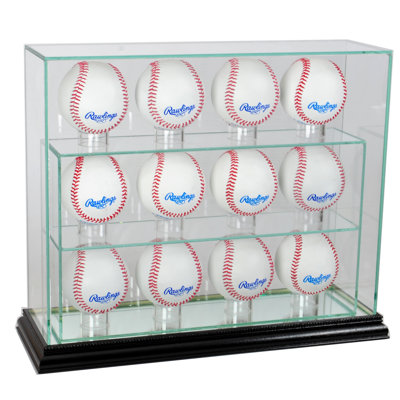 Perfect Cases And Frames 14'' W 4'' D Baseball Glass Ball / Puck Case