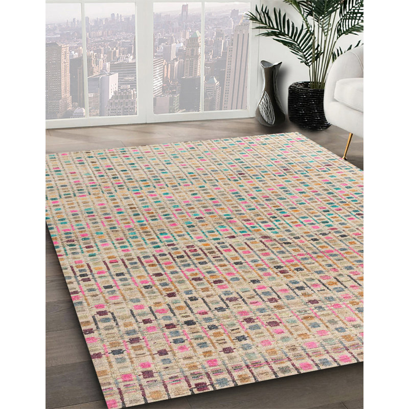 Tapis abstrait moderne 4756, Carré 6 pi