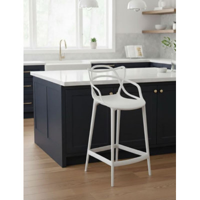 Tabouret de comptoir en plastique Monna