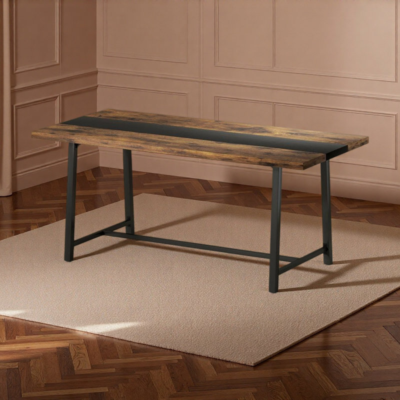 Long Dining Table,Kitchen Table With Large Tabletop