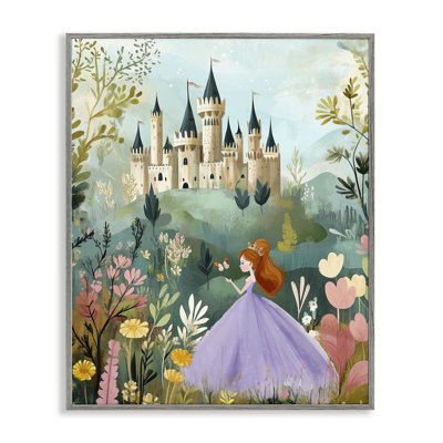 Princess Day Out Framed Giclee, design by Christine Simpson Art