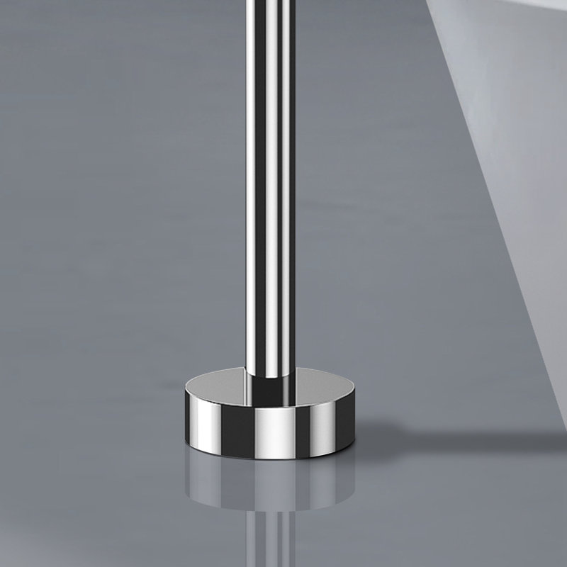 Topcraft Floor Mounted Freestanding Tub Filler with Handheld Shower, Single Handle Bathtub Faucet, Chrome