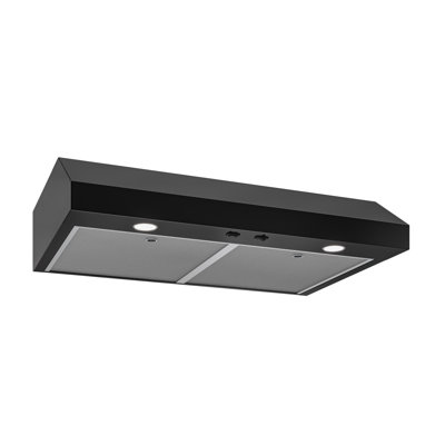 Broan-NuTone 30" Under Cabinet Range Hood, ENERGY STAR 350 Max Blower CFM, Black