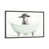 Toile avec cadre gris