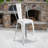 Angelean 24" High Distressed Metal Indoor-Outdoor Counter Height Stool - Back-1736821950-1683327244