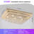 32IN Modern Dimmable Crystal Chandeliers Flush Mount Ceiling Light, Cold-286143495-286143492
