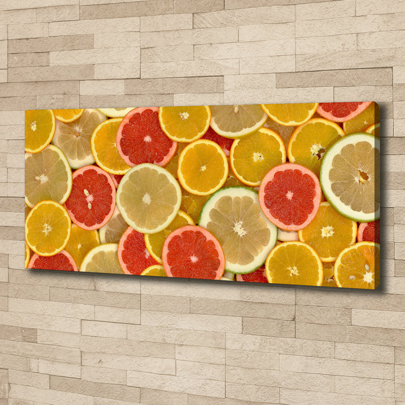 Citrus Fruits - No Frame Print on Canvas