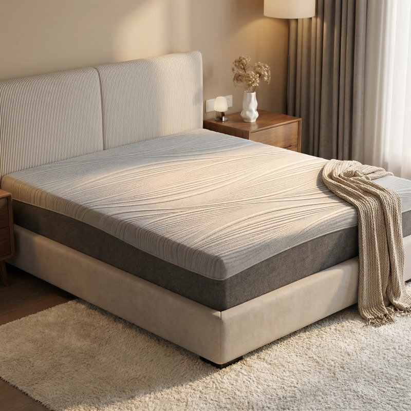 Super King Mattress, Breathable Foam And Pocket Sprung Hybrid Mattress, 180x200x30cm 5-zone Zonal Support For Side Sleepers, Pressure-relief For Shoulders And Hips, Luxury Medium Soft Bed In A Box