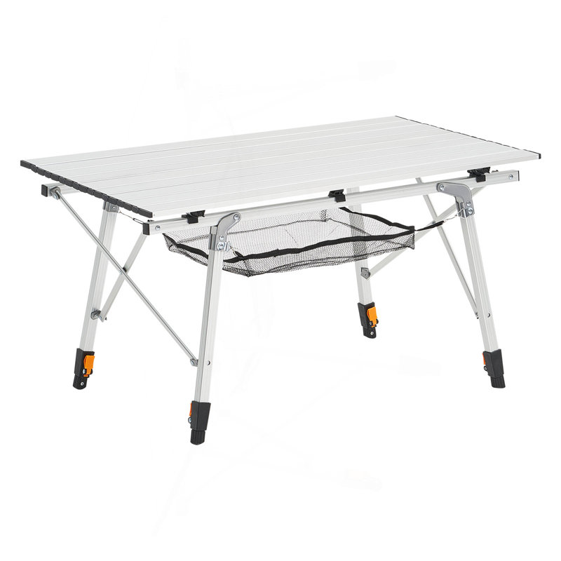 Couche de maille pliante en aluminium pour table de camping