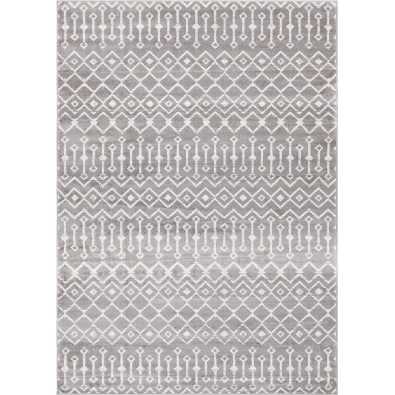 Peckler Geometric Indoor Rug, Rectangle 7'1" x 10'