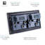 Trendi Switch 2 Gang 4 Port USB 2100mA Plug Socket-117404154