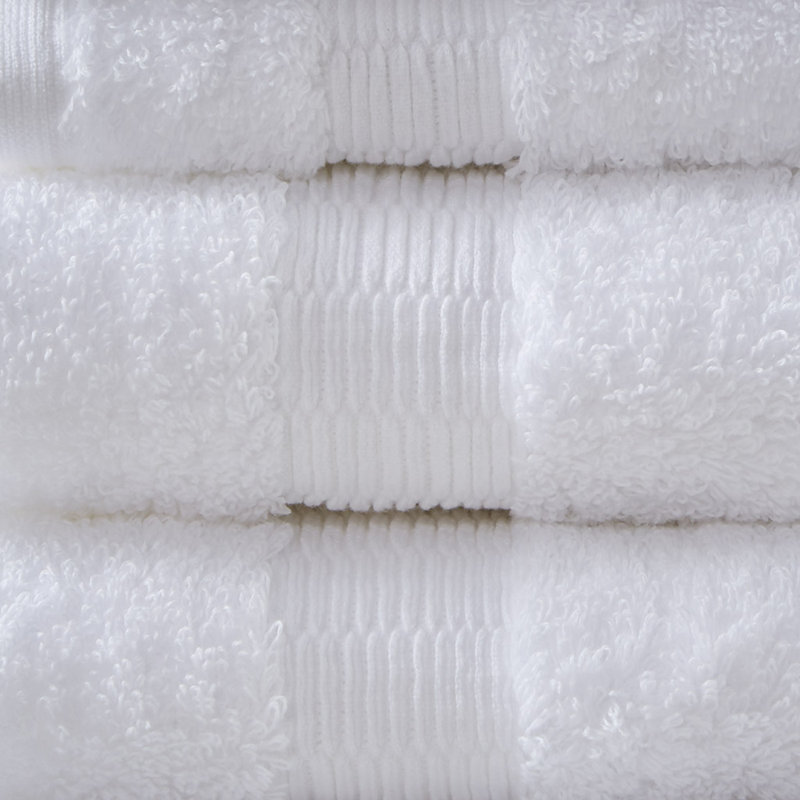 100% Egyptian-Like Cotton 6 Piece Towel Set, White