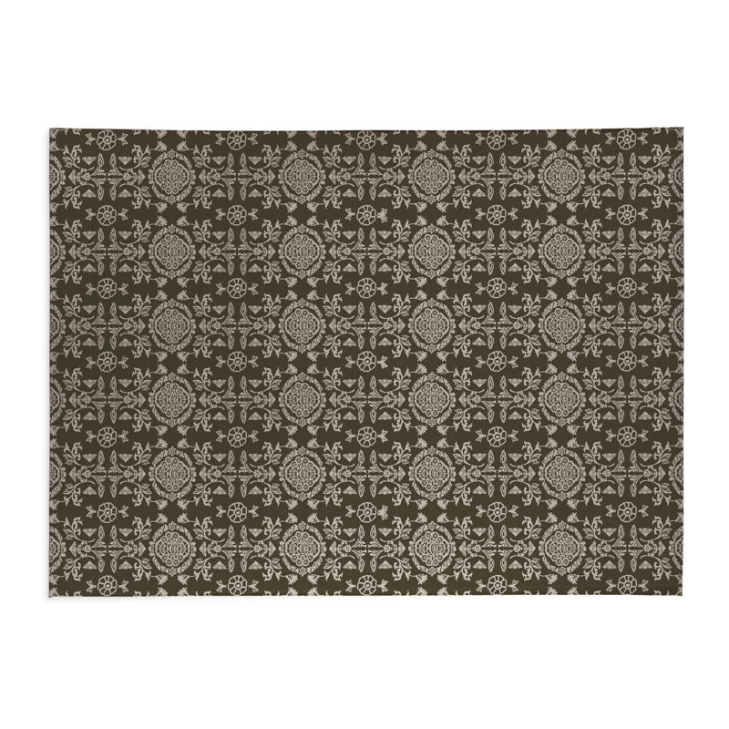 Tapis de cuisine Aubry, Rectangulaire 3 pi x 2 pi, Brun