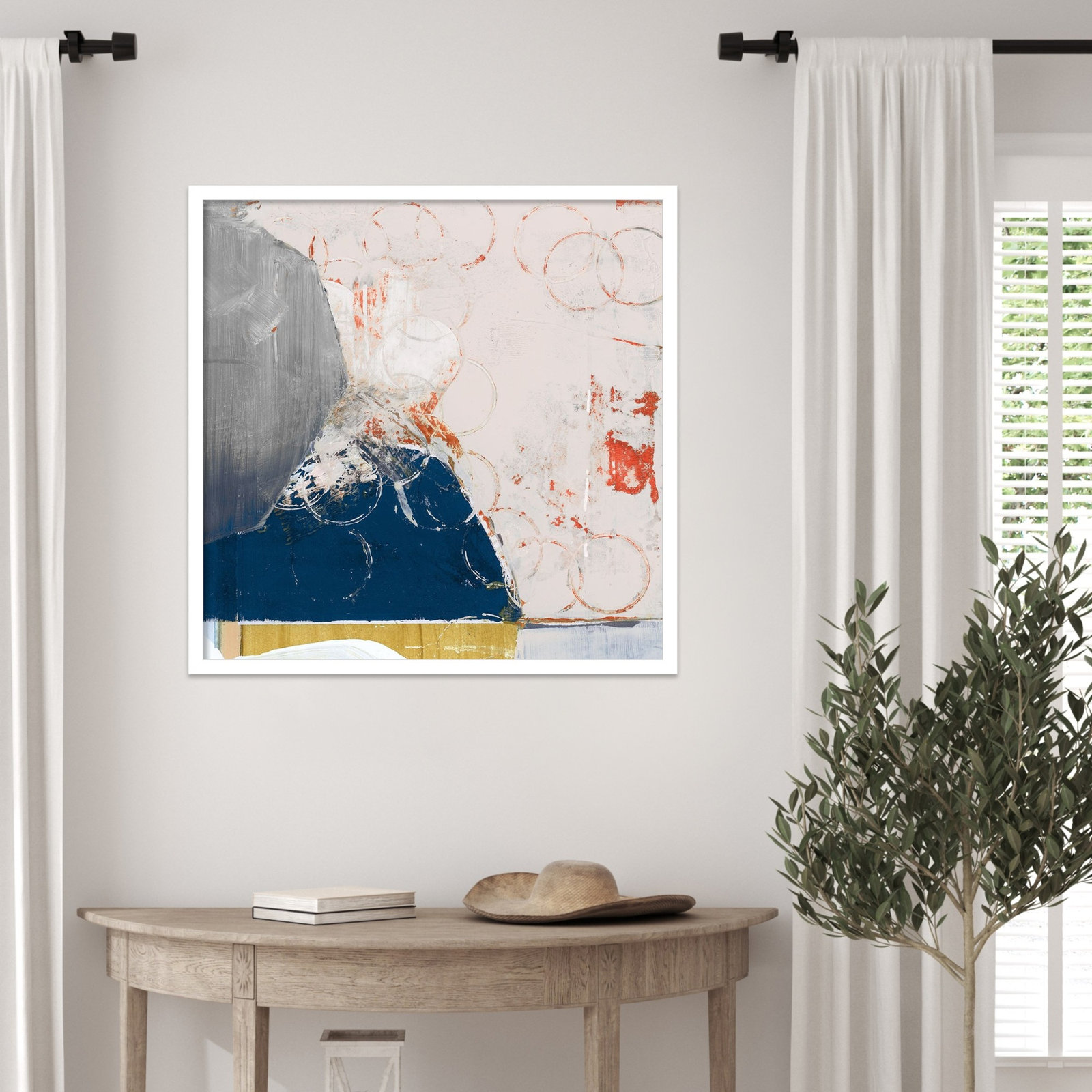 Gilpin "Beautiful Mess No. 2" Print, 25" H x 25" W, White