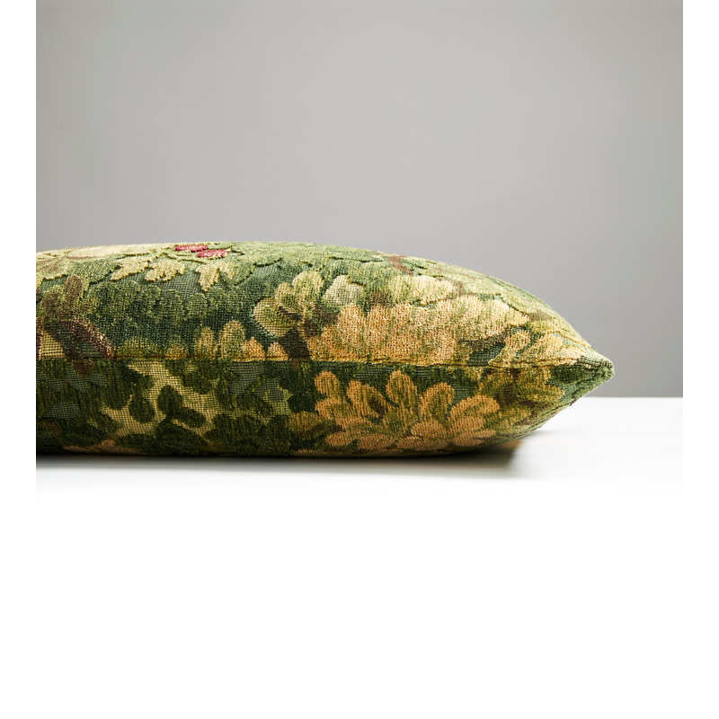 Marly Lumbar Indoor/Outdoor Pillow Cover & Insert, Forest Green