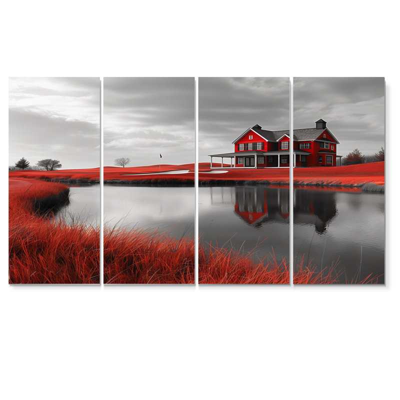 Heatherton - Barn Canvas Wall Art Set, 28" H x 48" W