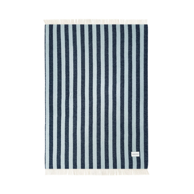 Maison Deux Blanket, Navy/Ice Blue