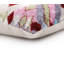 Coussin lombaire géométrique luxueux en velours de soie multicolore 16 x 24