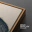 «Tree Ring», œuvre de souche en bois bleu marine, photos murales de bois rustique biologique moderne, impression sur toile encadrée, 3 pièces, art mural: 16 po x 24 po x 3 pièces, 24 po x 36 po x 3 pièces-91874706-91874704