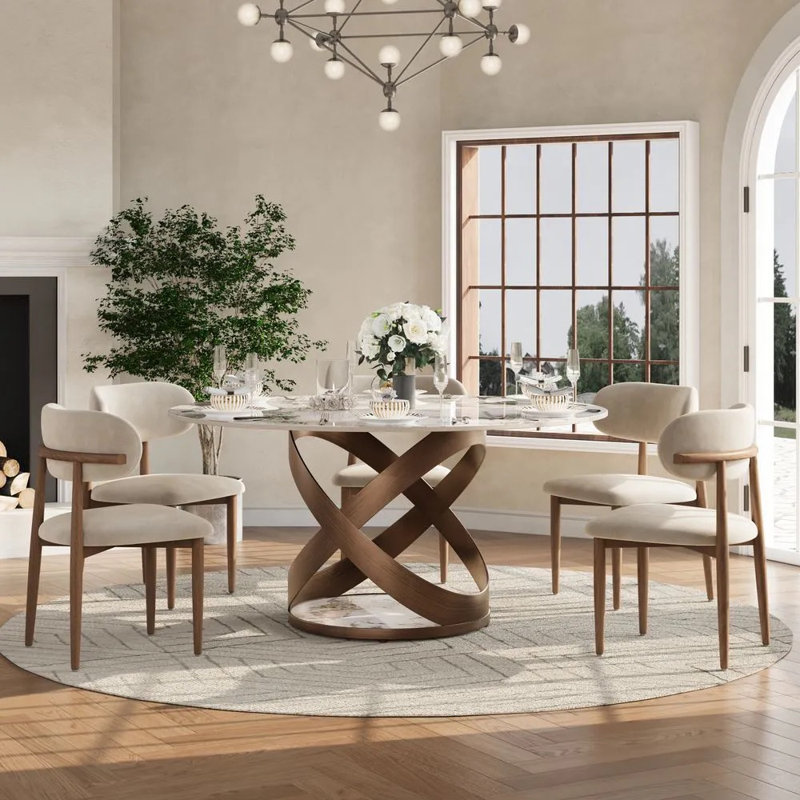 Table de salle à manger Maxwell, Bronze, H 29,53 po x L 59,06 po x l 59,06 po, Pandora