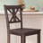 Commercial Grade Solid Wood Modern Farmhouse Cross Back Dining Stool with Footrest-218871160-218871157-236123762