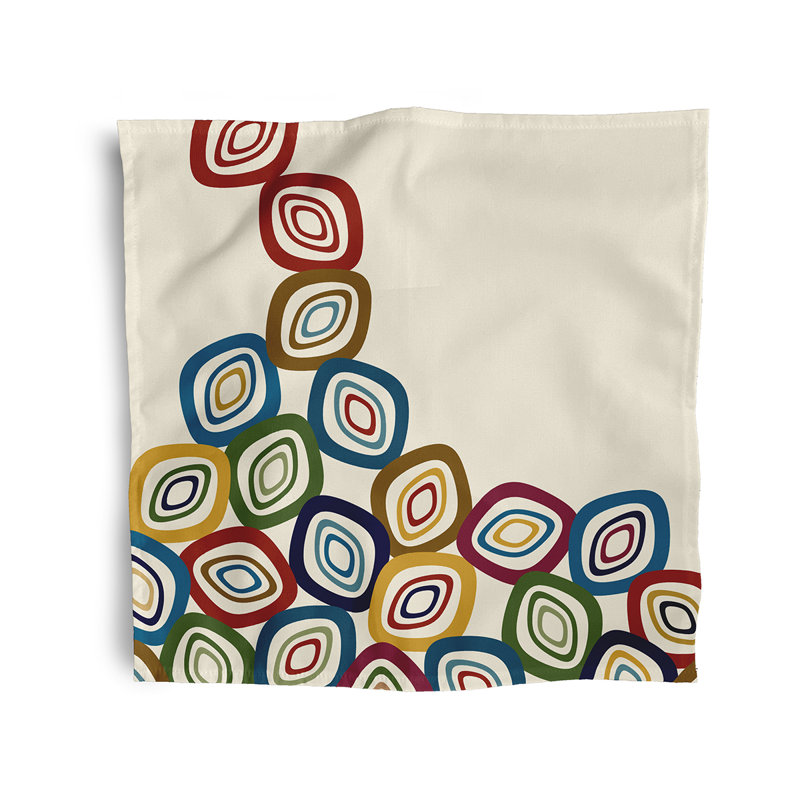 Lacorya Falling Leaves Napkins, Ivory
